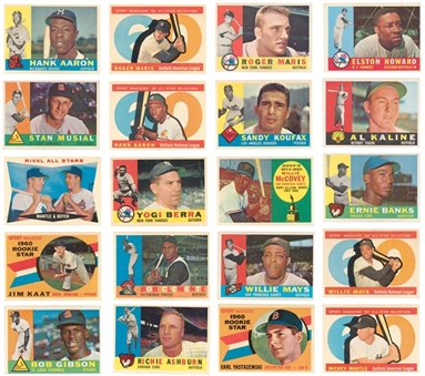 1960 Topps Baseball Complete Set (572)